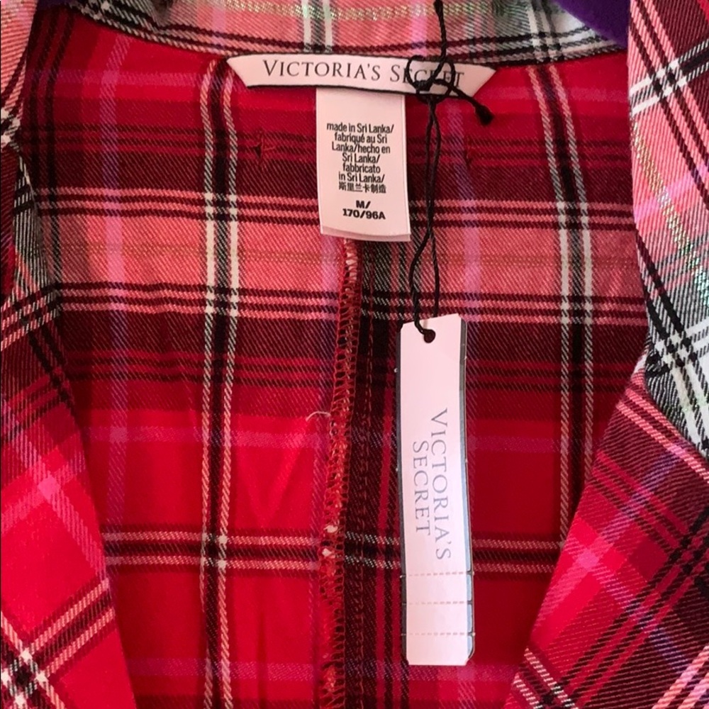 Victoria Secret Flannel Tie Romper - Picture 8 of 11